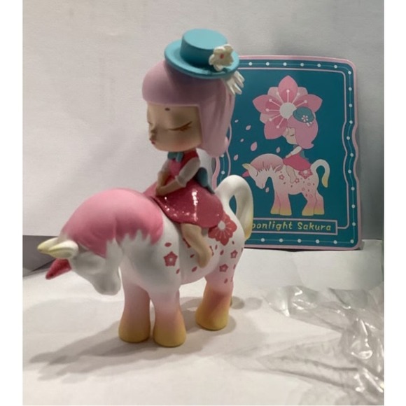 Moonlight Sakura Nocturnal Unicorn Mini Figure Opened Mystery Box Cherry Blossom - Picture 7 of 7